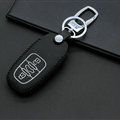 Cheap Genuine Leather Key Ring Auto Key Bags Smart for Audi A3 - Black